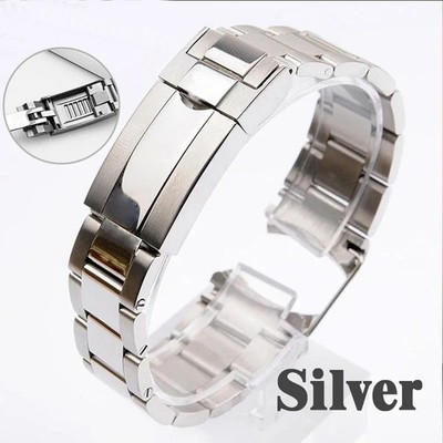 Stainless Steel Watch Band Strap with Glidelock Clasp   20mm & 21mm