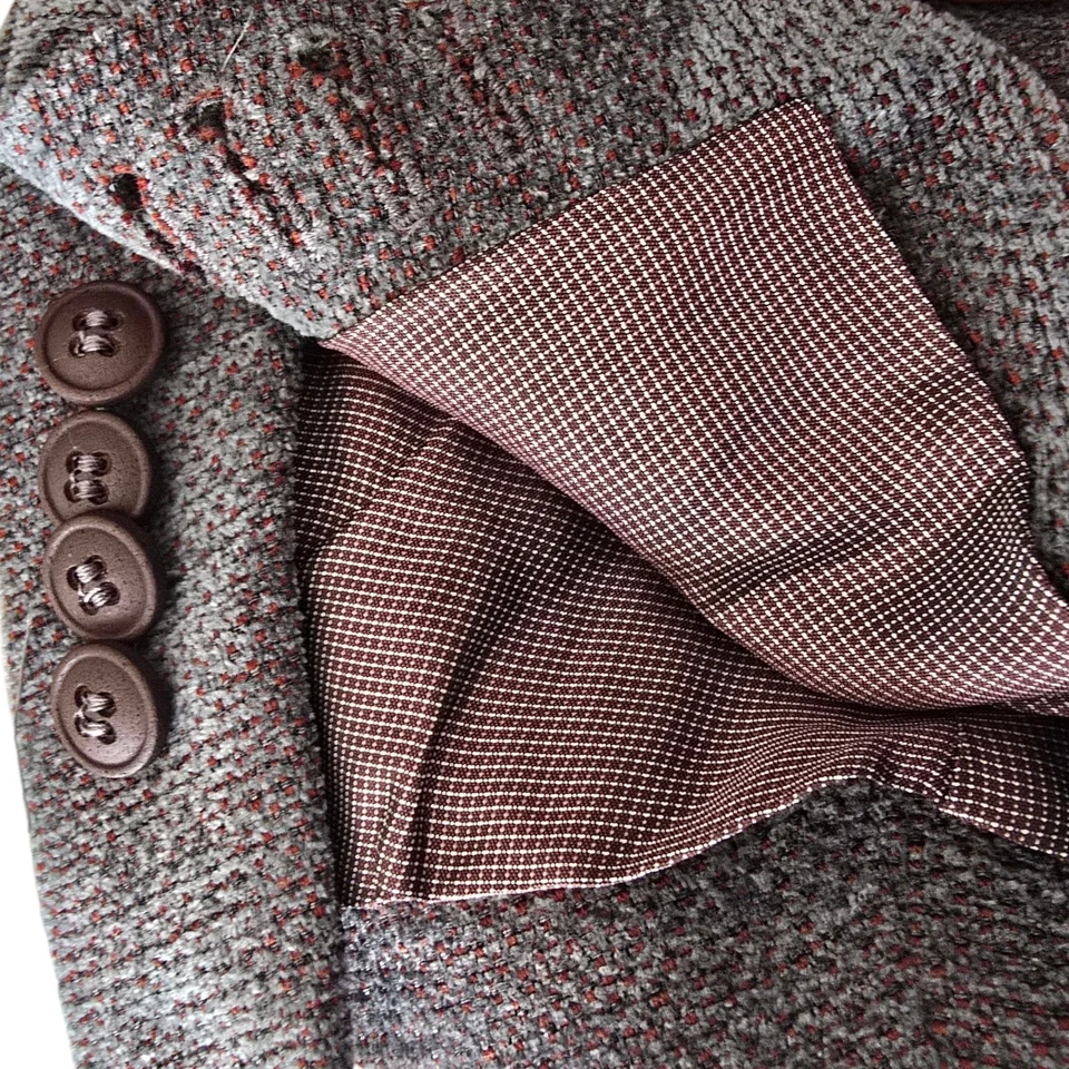 Blazer Giorgio Armani Etiqueta Negra 50it 40r Ginza Funcionamiento Puño Lona Completa Foto 4 de 4