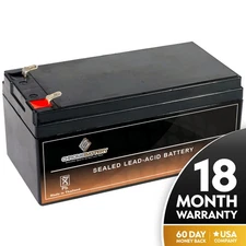 Rechargeable 12V 3.5AH SLA Battery replaces BP3-12 BP3.6-12 CFM12V3 CP1232