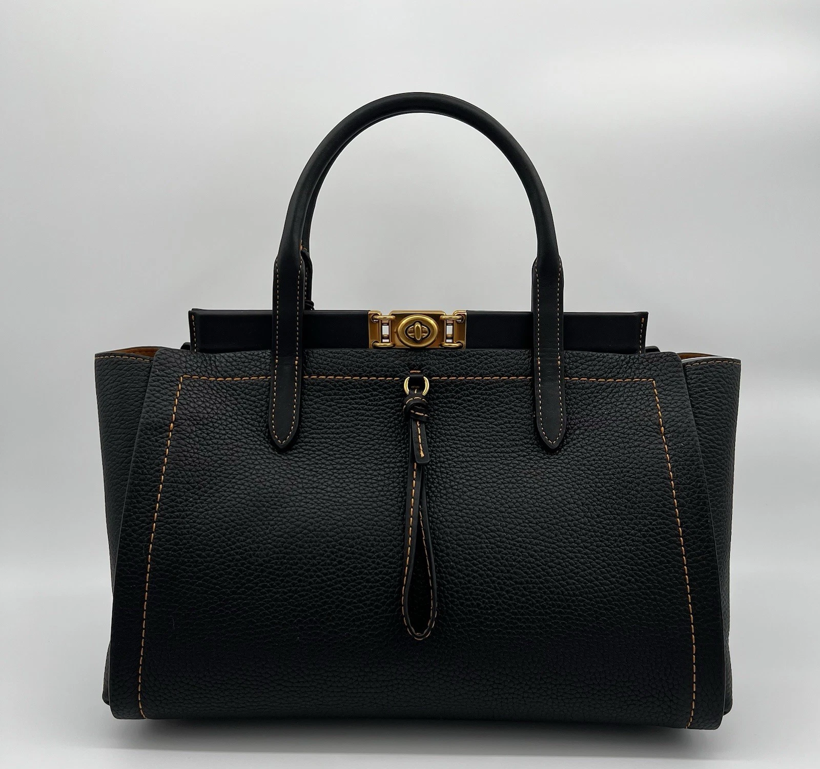 Coach Black Troupe Carryall 35 stile 78500 nuovo con etichetta prezzo al pubblico consigliato $795