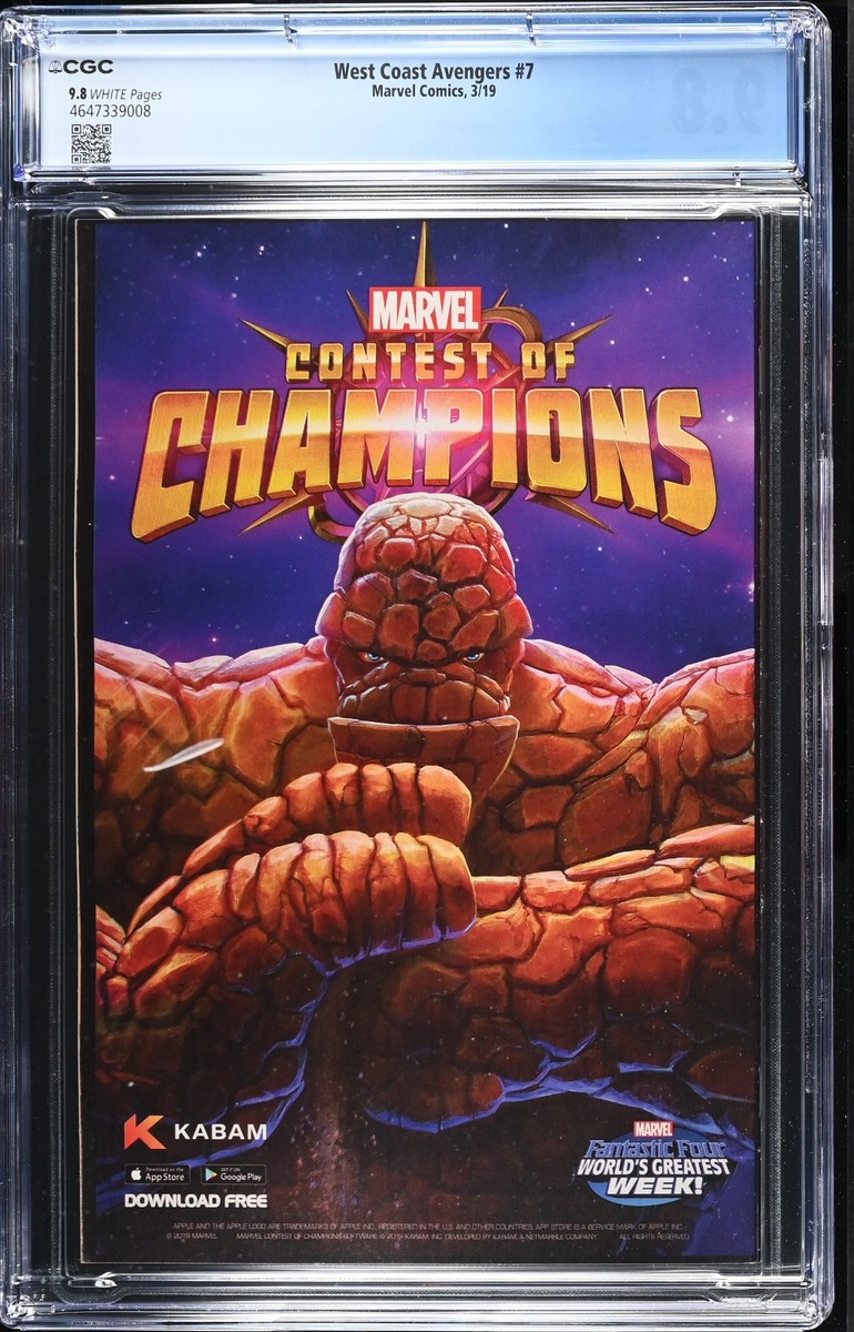 WEST COAST AVENGERS #7 (2019) - CGC GRADE 9.8 - MARVEL 1ST FULL