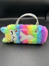 Custodia per occhiali da sole Fluffy Rainbow Lama