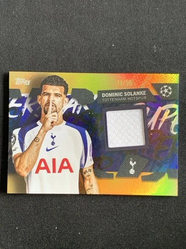 Dominic Solanke 2025-26 Topps UCC Superstar Relic Gold Foil /50 #TSR-DO