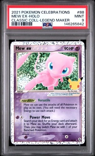 2021 POKEMON CELEBRATIONS CLASSIC COLLECTION #88 MEW EX-HOLO PSA 9