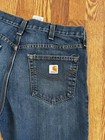 Carhartt 101496 Traditional Fit Jeans 36x30 Blue Denim Workwear Made in Mexico — photo 3