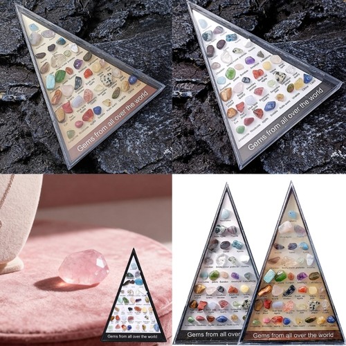 Crystal Agate Mineral Set for Jewelry Making and Decorative Stone Arrangements Crystal Agate Mineral Set for Jewelry Making and Decorative Stone Arrangements