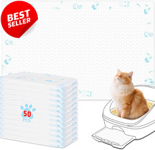 Cat Litter Pads 50 Ct Breeze Compatible Super Absorbent 16.9x11.4 - US