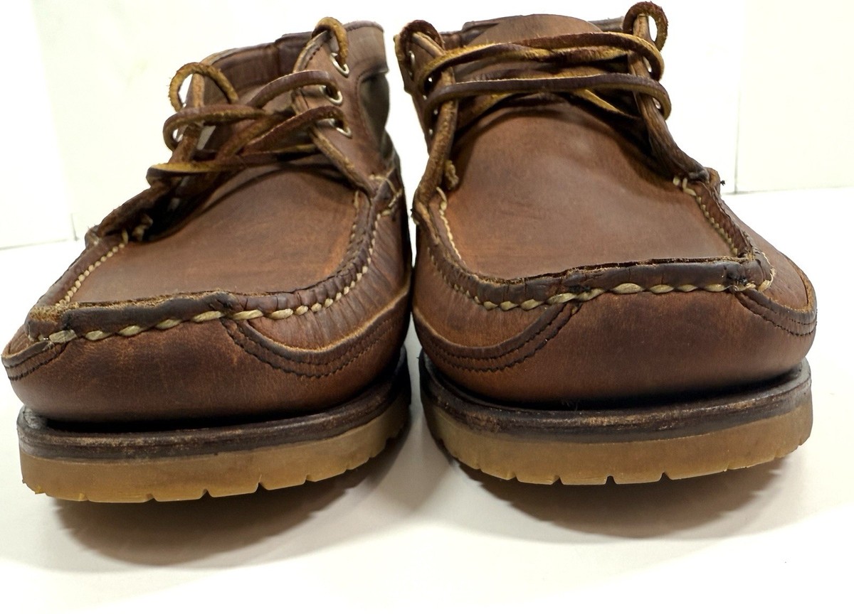 Red Wing Mens Heritage Wabasha Chukka Boots Shoes Size 8 E Wide 9184 Vibram USA RED WING® 9184 WABASHA Chukka Brown Leather Lace up Boots  main image 3