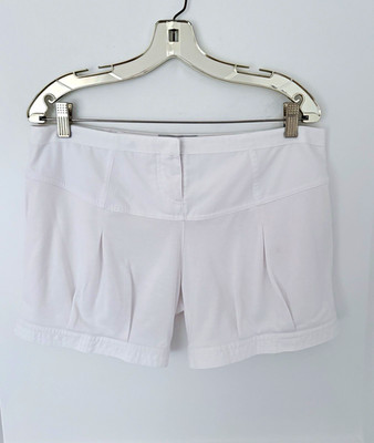 adidas by Stella McCartney Womens White Pleated Bamboo Performance Shorts 8