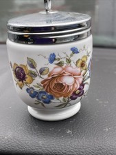 Royal Worcester Bournemouth Porcelain Egg Coddler & Lid