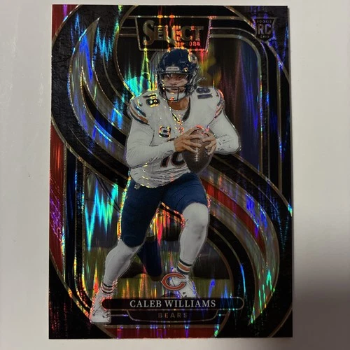 2024 Panini Select - Premier Level Caleb Williams #114 Black & Red Shock Prizm