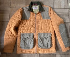 Filson Stryker Jacket Upland Hunting Puffer Coat. Orange And Sage. Size Medium