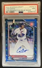 2024 Bowman Draft Cam Smith Chrome Auto Blue Wave Refractor 1st #/150 Cubs PSA 9