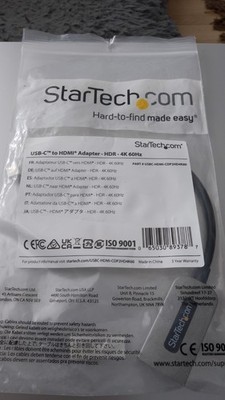 StarTech.com CDP2HD4K60 USB-C-auf-HDMI-Adapter USB 3.1 4K 30Hz Neu im Paket