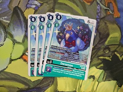 Digimon TCG BT25-055 Dual Revolution Deramon x4 Playset