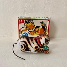 Wind up Tin Cat Rolling Toy