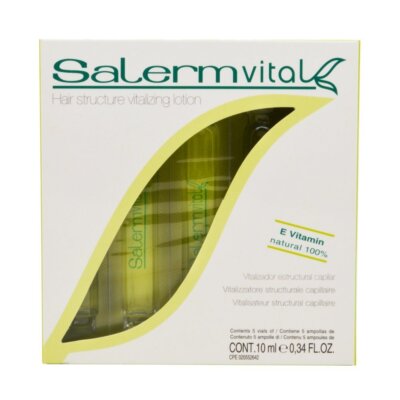 Salerm Vital Capillary Vitalizer Pack of 5 with Vitamin E for Dyed Hair