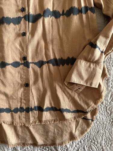 NWT Anthropologie Cloth & Stone Women's mauve-black blouse. Small. - Picture 3 of 4