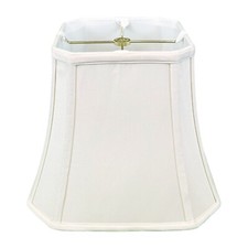 Royal Designs, Inc BSO-705-10WH Square Cut Corner Bell Lamp Shade, BSO-705, W...