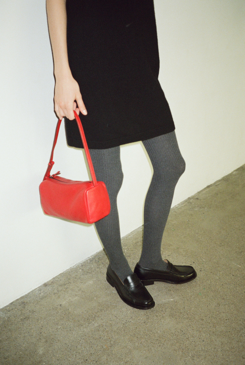 FACADE PATTERN☆VINTAGE SHEPHERD BAG FACADE PATTERN Vintage Cabin Bag _Red / FACADE