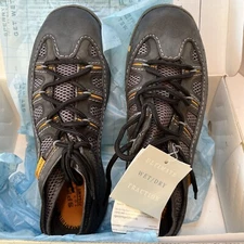 SPERRY Get Wet Mens Figawi Deck  Shoe  9.5 M Black 4 EYE SL