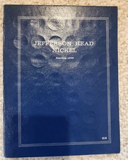 HE Harris Coin Album - Jefferson Nickels 1938- (1968 & More Slots) - Empty