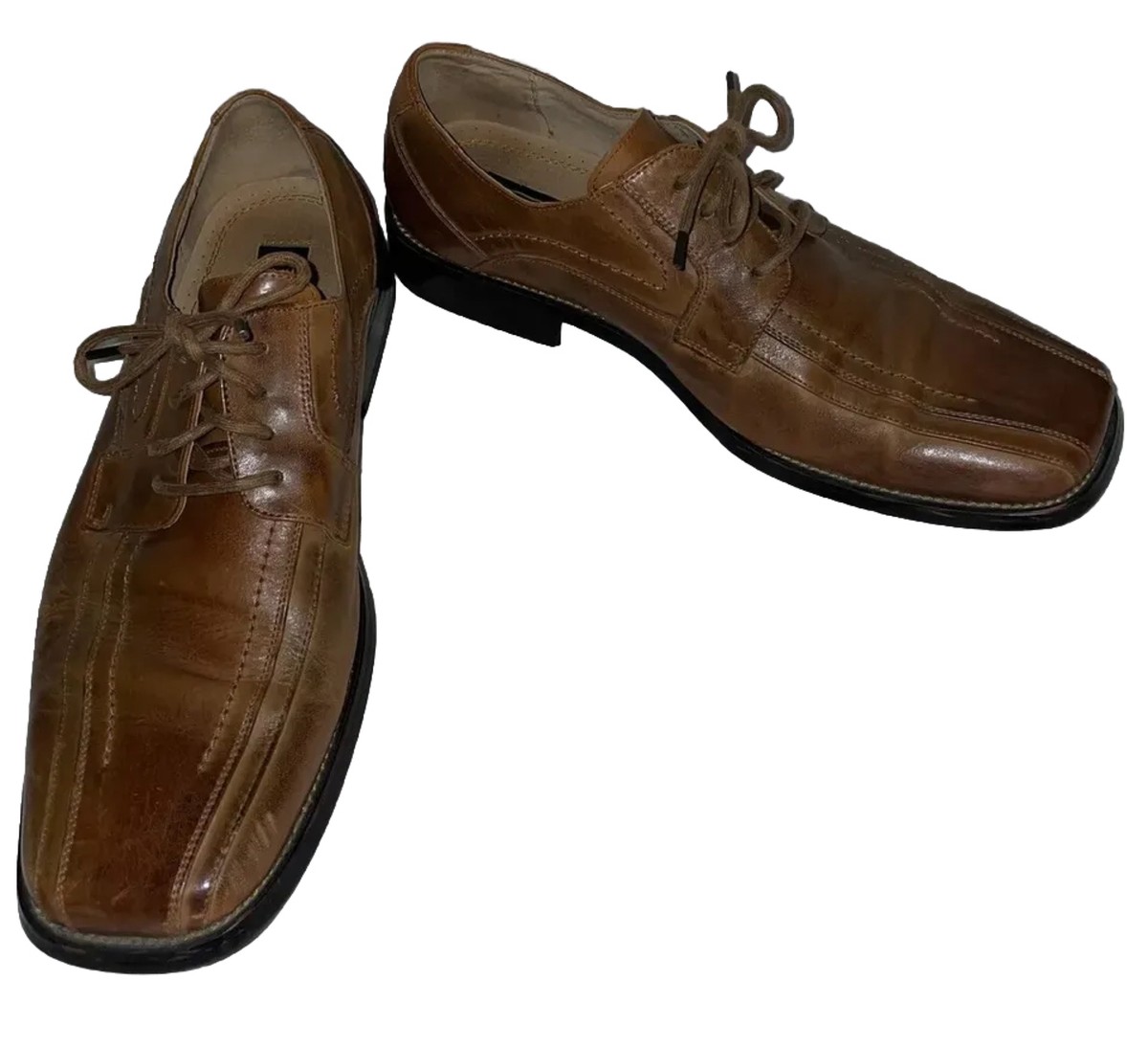 Stacy Adams Tan Leather Oxfords Men main image 3