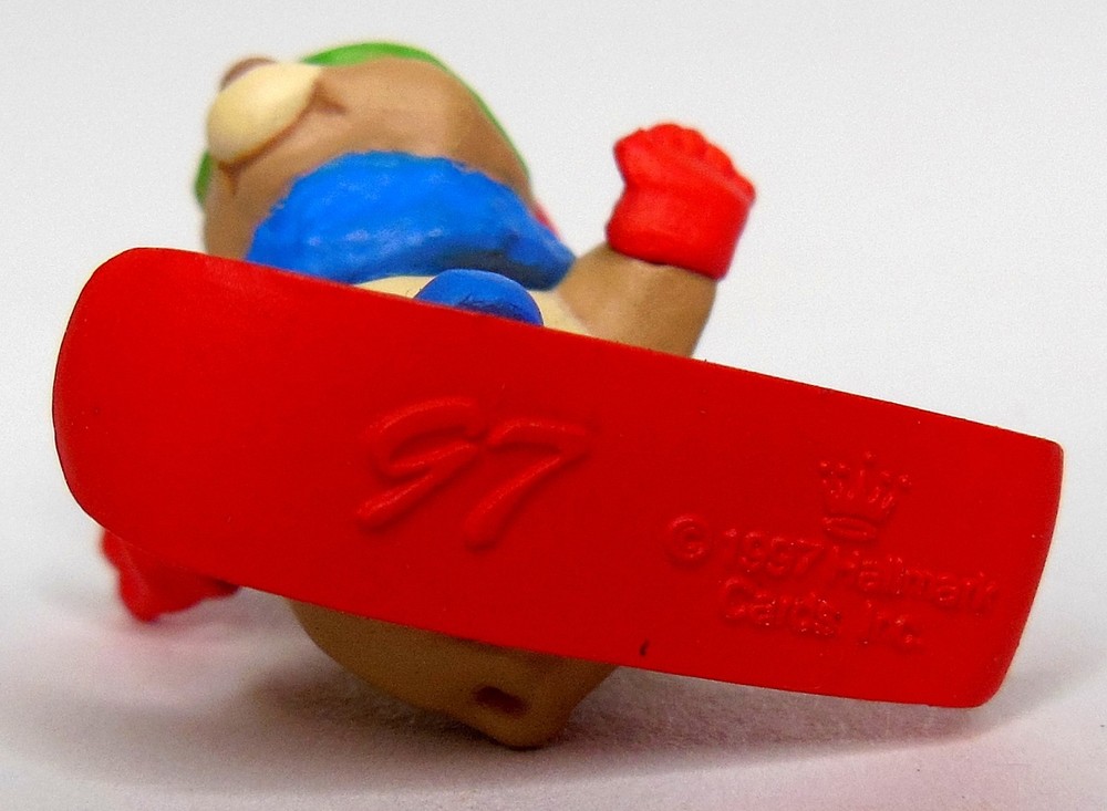 Vtg 1997 Hallmark Snowboard Bunny Mini Keepsake Ornament - Thumbnail 3