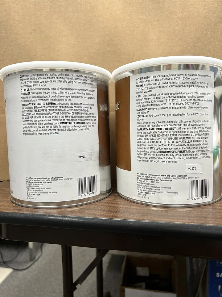 Adhesivo epoxi 3m 1838 Verde Parte A y Parte B, Kit One Gal Foto 2 de 2