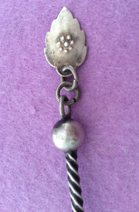 X Rare Leaf Pattern 830S Silver Spoon 6.9" by Kristian Hestenes KH Norway 17.5g