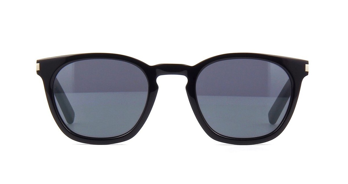Saint Laurent SL 28 Black/Grey (002) Sunglasses | eBay