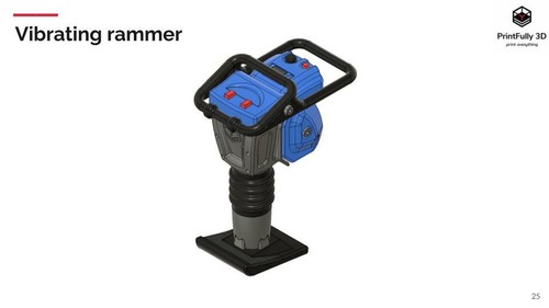PrintFully3D 1/10 Scale Vibrating Rammer 3D Printed Crawler Accessories Trial - Picture 5 of 6