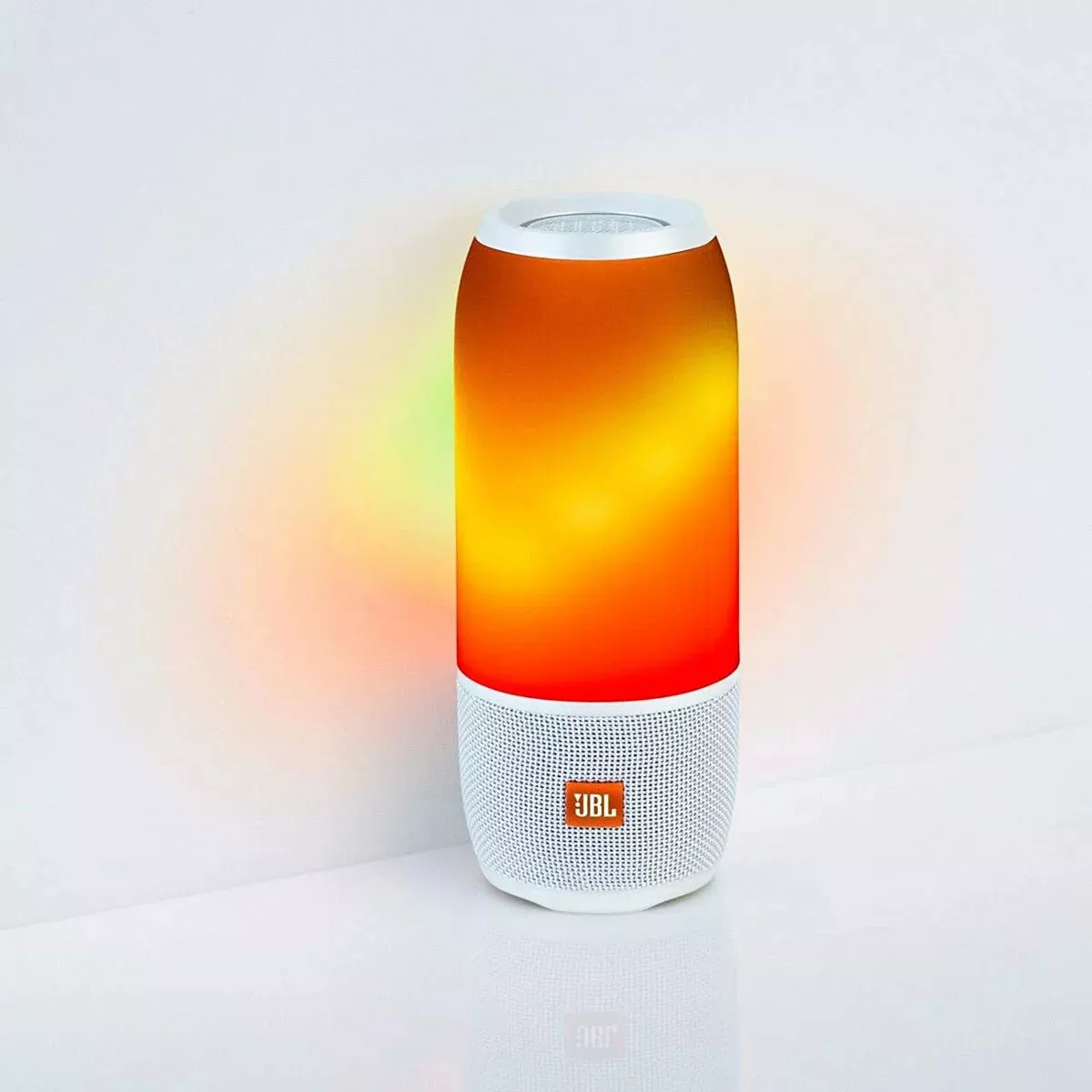 JBL PULSE 3 White Bluetooth Portable Speaker Multicolor LED and IPX7 Japan  NEW