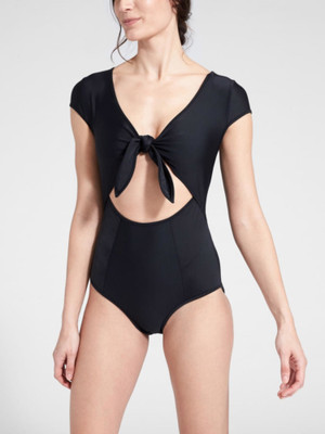 black one piece swim