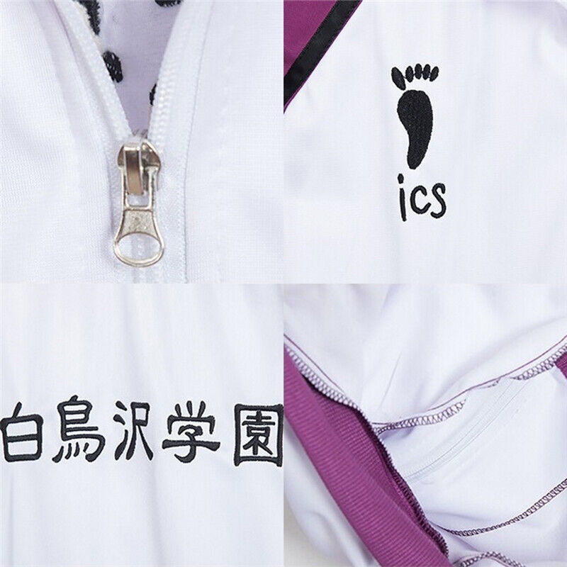 Haikyuu Season 3 Cosplay Jersey Shiratorizawa Academy Uniforms