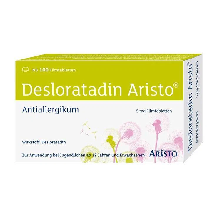Desloratadin Aristo® Antiallergikum 5 mg Filmtabletten · 100 St · PZN 11294329