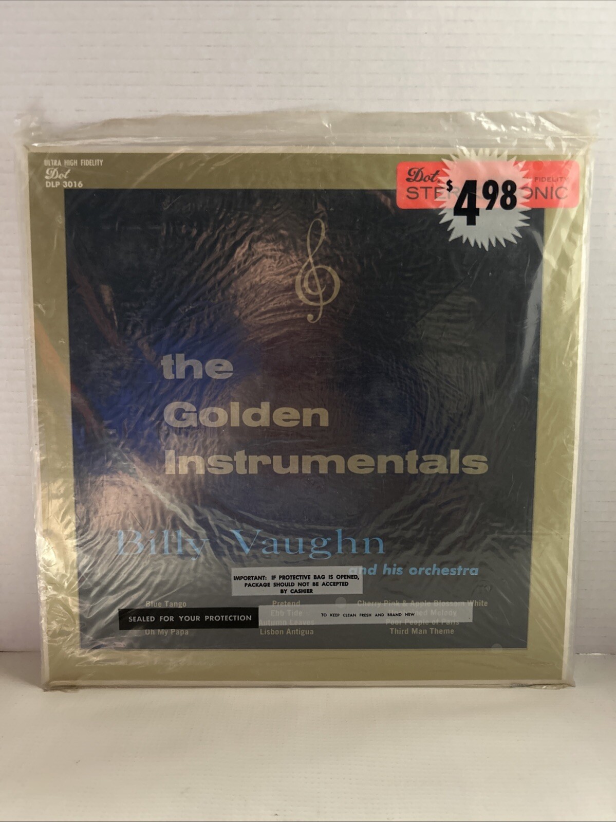 The Golden Instruments Billy Vaughn Vinyl Ultra High Quality Dot DLP 3016 SEALED