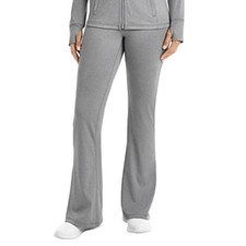 Members Mark Everyday Flare Yoga Pants Women M Gray 4 Way Stretch High Rise NEW