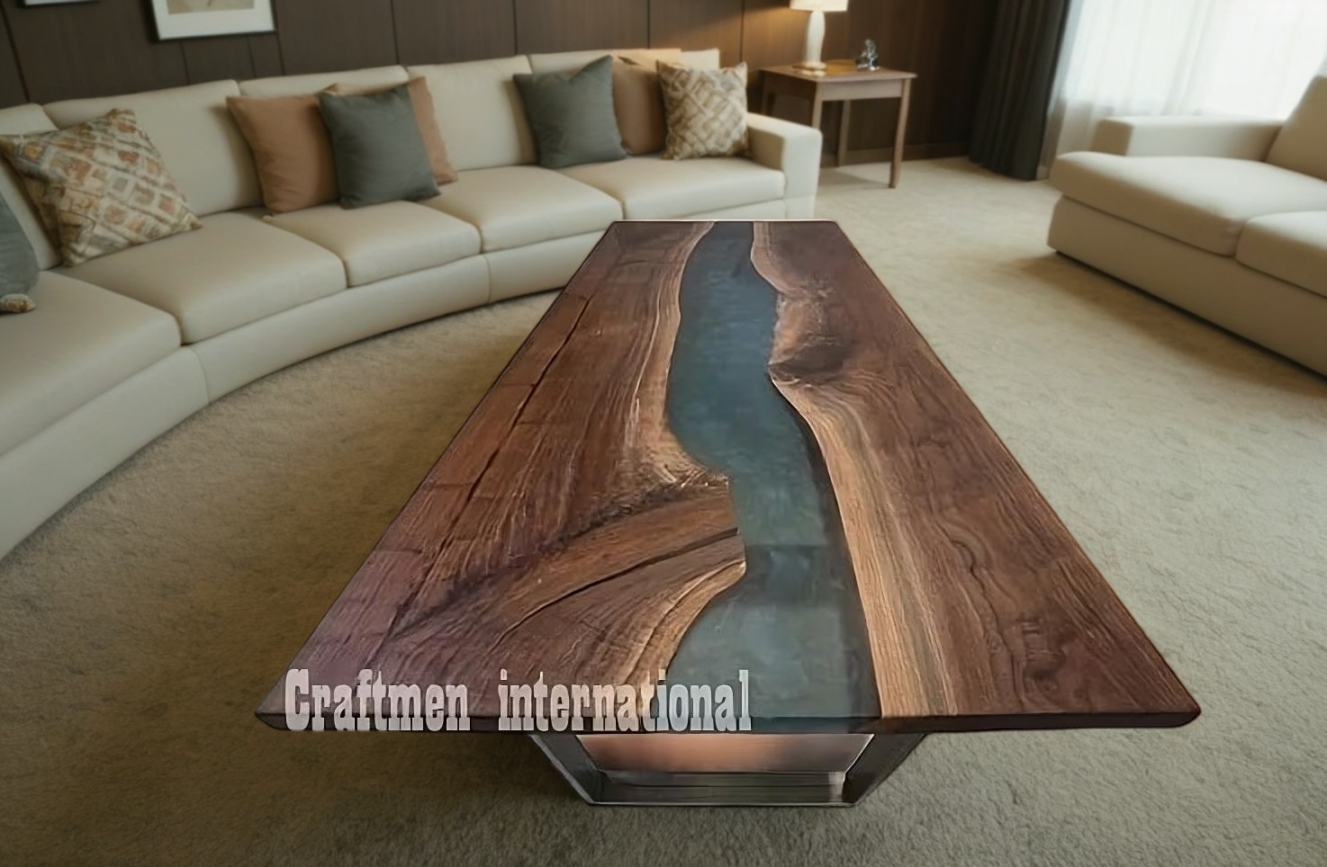 Black river table top, Home decor Furniture, Stunning Epoxy table, Dining table