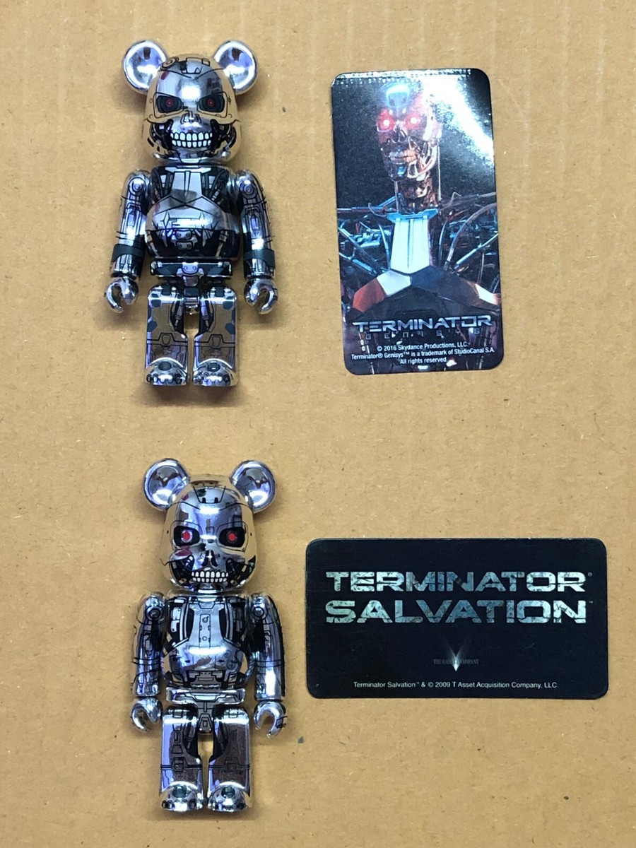 Medicom Bearbrick 100% Be@rbrick SF Terminator one pair (USED) | eBay