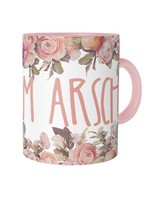 Bin Am Arsch Tasse Mit Spruch Kaffeetasse Geschenk Lustig Witzig Fun Floral