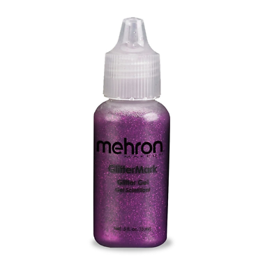 Mehron GlitterMark Make-up Gel – Feiner Glitter, Wasserbasiert, Alkoholfrei, 15 Ml Mit Feinspitze, Blau