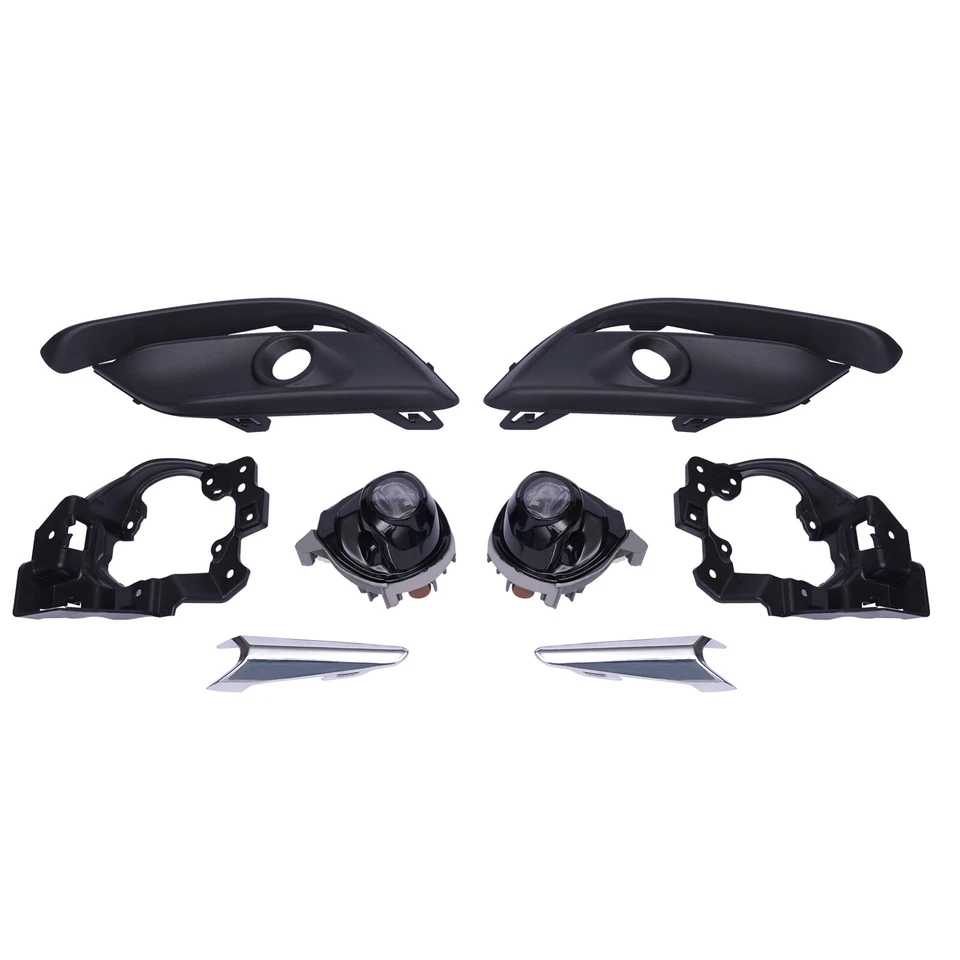 Luces antiniebla LED para parachoques Mazda3 2017-2018 3 luces delanteras bisel cromado Foto 4 de 4