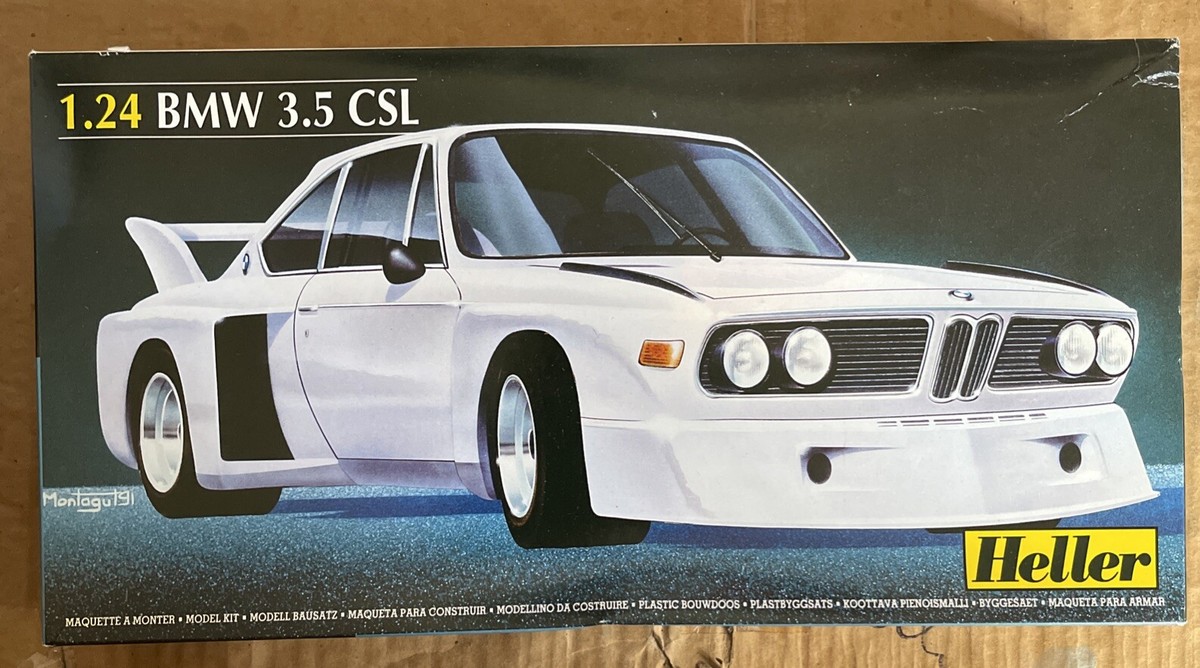 Heller BMW 3.5 CSL Model Kit 80756 1/24 Opened Complete Kit