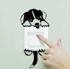 Wall Stickers Animals Cat Light Switch Decor Decals Art Mural Baby ...