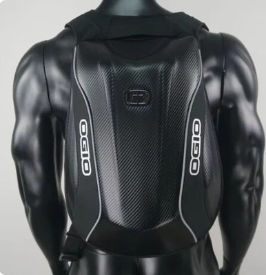 30-48L Motorcycle Carbon Fiber Hard Shell Backpack High-capacity Bag Waterproof