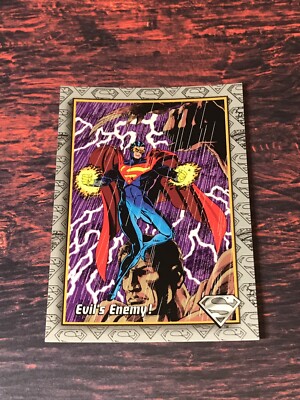 DC Comics The Return of Superman 1993 SkyBox#7 Evil's Enemy! Trading Card