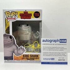 Steve Agee AUTOGRAPH - The Suicide Squad - King Shark Signed Funko Pop ACOA