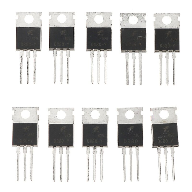 10pcs D880 TO220 Transistor KSD880Y NPN Silicone Power Transistors 3A