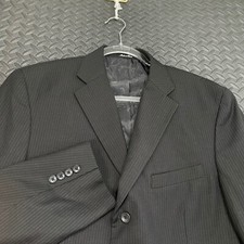 Apt. 9 Black 3 Button Paisley Lining Blazer Jacket Men's Size 42L